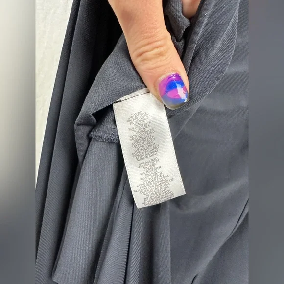 Alex Evenings Long Side Ruched Glitter Jacquard Knit Jersey Gown Size 6 NWT - Picture 12 of 16